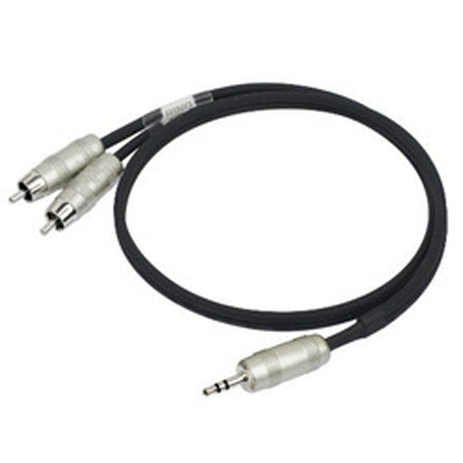 Cable Kirlin Mini Plug a 2 Rca ( Y-364PR ) 0.3M